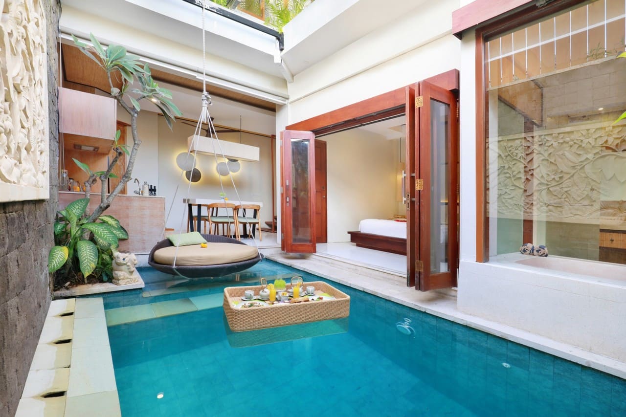 private pool 2 bedrooms villa Legian